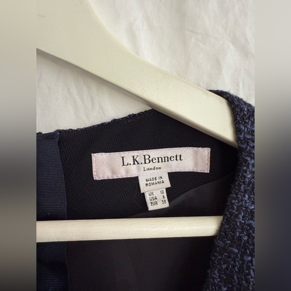 L.K. Bennett Halina Dress Wool Size 6 - Picture 4 of 12